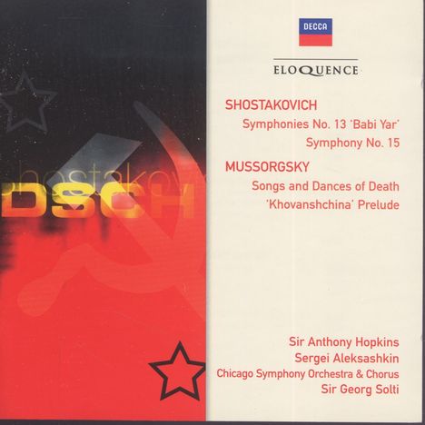 Dmitri Schostakowitsch (1906-1975): Symphonien Nr.13 &amp; 15, 2 CDs