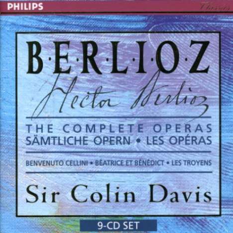 Hector Berlioz (1803-1869): C.Davis dirigiert 3 Opern-Gesamtaufnahmen, 9 CDs