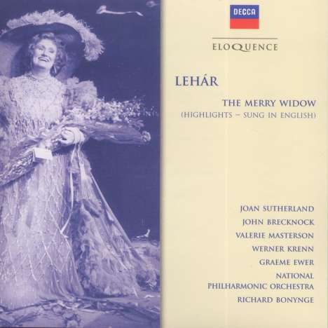 Franz Lehar (1870-1948): Die lustige Witwe (Ausz.), CD