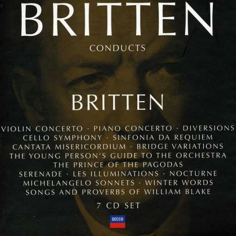 Benjamin Britten (1913-1976): Britten conducts Britten Vol.4, 7 CDs