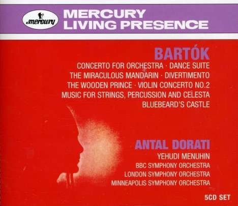 Bela Bartok (1881-1945): Antal Dorati dirigiert Bartok (Mercury Living Presence), 5 CDs