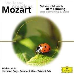 Wolfgang Amadeus Mozart (1756-1791): Lieder "Sehnsucht nach dem Frühling", CD