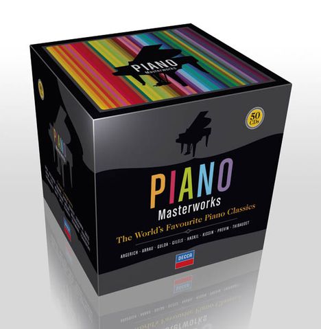 Piano Masterworks - The World's Favourite Piano Classics, 50 CDs