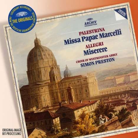Giovanni Pierluigi da Palestrina (1525-1594): Missa Papae Marcelli, CD