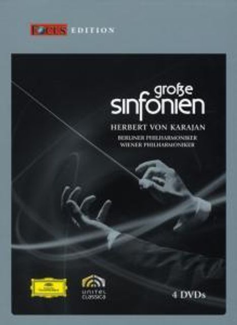 Herbert von Karajan - Große Symphonien (Focus-Edition), 4 DVDs