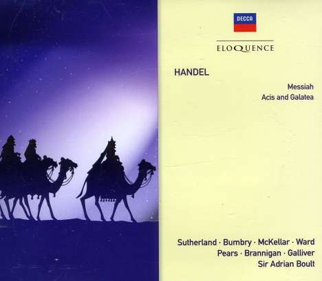 Georg Friedrich Händel (1685-1759): Der Messias (Ausz.), 3 CDs