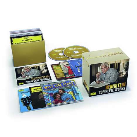 Leonard Bernstein (1918-1990): Sämtliche Werke, 26 CDs und 3 DVDs