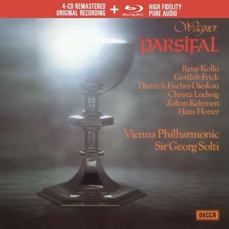 Richard Wagner (1813-1883): Parsifal (Deluxe-Ausgabe mit Blu-ray Audio), 4 CDs und 1 Blu-ray Disc