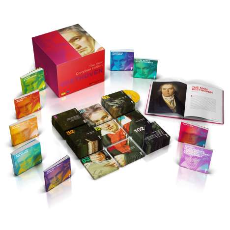 Ludwig van Beethoven (1770-1827): BEETHOVEN 2020 - The New Complete Edition (Deutsche Grammophon), 118 CDs, 3 Blu-ray Audio und 2 DVDs