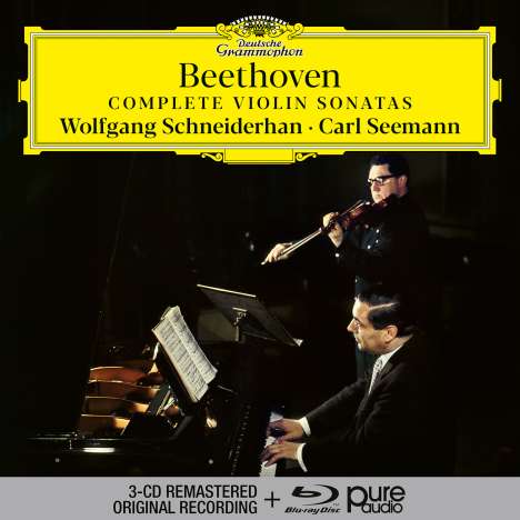Ludwig van Beethoven (1770-1827): Violinsonaten Nr.1-10 (mit Blu-ray Audio), 3 CDs und 1 Blu-ray Audio