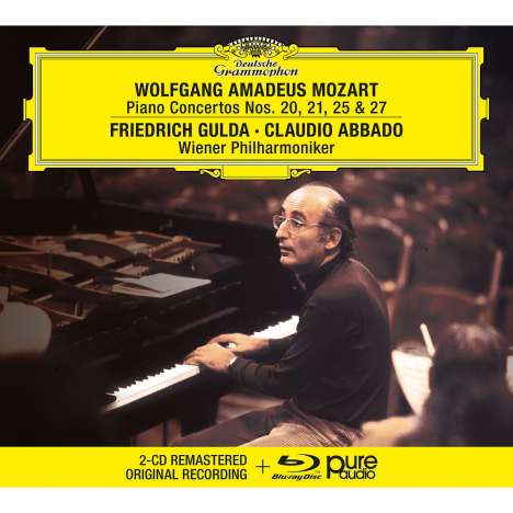 Wolfgang Amadeus Mozart (1756-1791): Klavierkonzerte Nr.20,21,25,27 (mit Blu-ray Audio), 2 CDs und 1 Blu-ray Audio