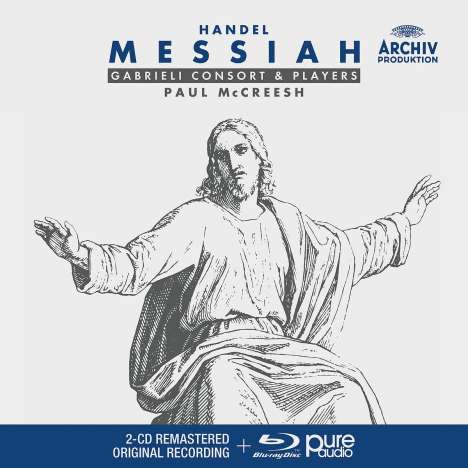 Georg Friedrich Händel (1685-1759): Der Messias (mit Blu-ray Audio), 2 CDs und 1 Blu-ray Audio