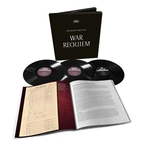 Benjamin Britten (1913-1976): War Requiem op.66 (Weltersteinspielung / 180g / Half-speed Mastering / Deluxe-Ausgabe), 3 LPs