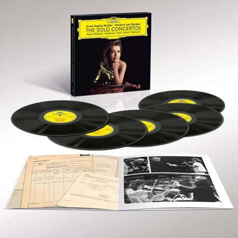 Anne-Sophie Mutter &amp; Herbert von Karajan - The Solo Concertos (180g), 5 LPs