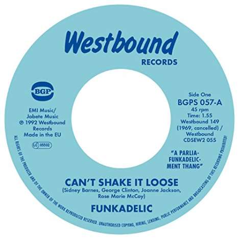 Funkadelic: Can't Shake It Loose / I'll Bet You, Single 7"