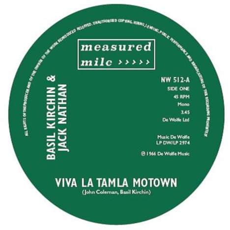 Kichin: Viva La Tamla Motown, Single 7"