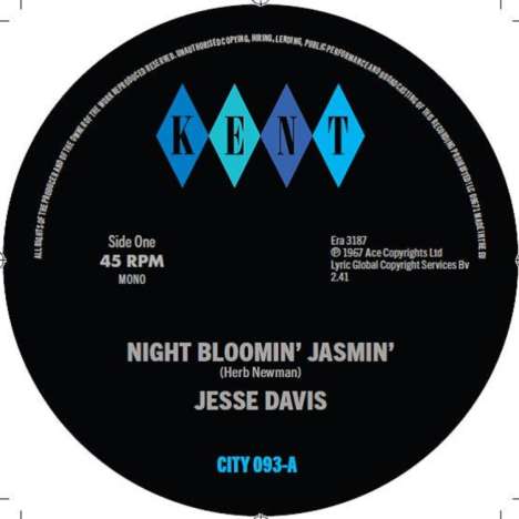 Gus Jenkins &amp; Jesse Davis: Night Bloomin Jasmin / Tricky Too, Single 12"