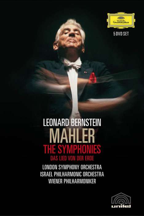 Gustav Mahler (1860-1911): Bernstein/Mahler DVD-Edition - Symphonien Nr.1-10, 9 DVDs