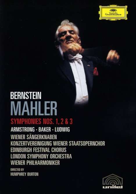 Gustav Mahler (1860-1911): Bernstein/Mahler DVD-Edition - Symphonien Nr.1-3, 2 DVDs