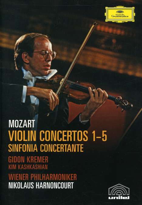 Wolfgang Amadeus Mozart (1756-1791): Violinkonzerte Nr.1-5, 2 DVDs