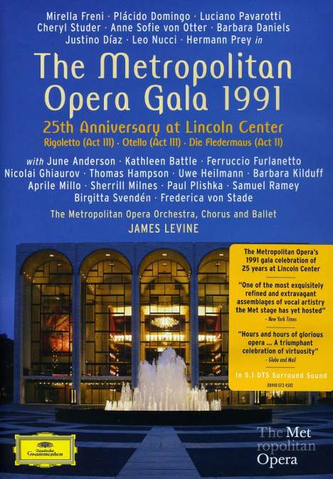 The Metropolitan Opera Gala 1991, 2 DVDs