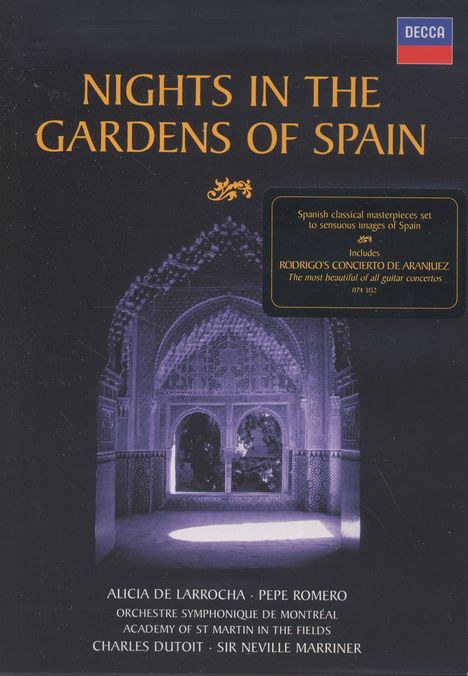 Manuel de Falla (1876-1946): Nächte in spanischen Gärten für Klavier &amp; Orchester, DVD