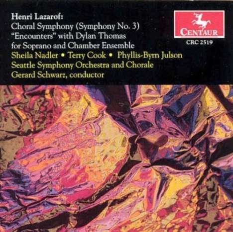 Henri Lazaroff (1932-2013): Symphonie Nr.3, CD