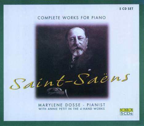 Camille Saint-Saens (1835-1921): Klavierwerke, 5 CDs