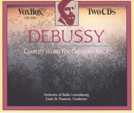 Claude Debussy (1862-1918): Orchesterwerke, 2 CDs