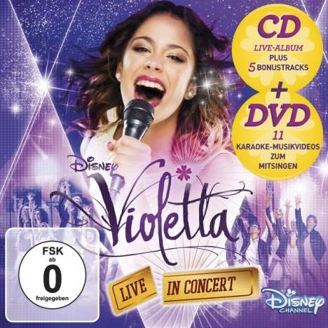 Filmmusik: Violetta: Live In Concert (Deluxe Edition) (Staffel 2 Vol. 2) (CD + DVD), 1 CD und 1 DVD