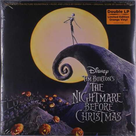 Filmmusik: The Nightmare Before Christmas (Limited Edition) (Orange Vinyl), 2 LPs