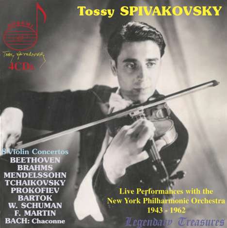 Tossy Spivakovsky - Legendary Treasures, 4 CDs