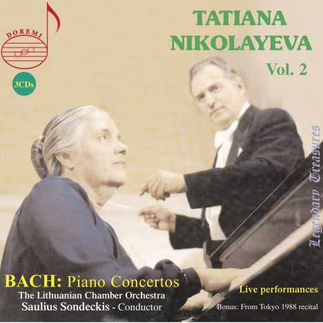 Tatiana Nikolayeva - Legendary Treasures Vol.2, 3 CDs