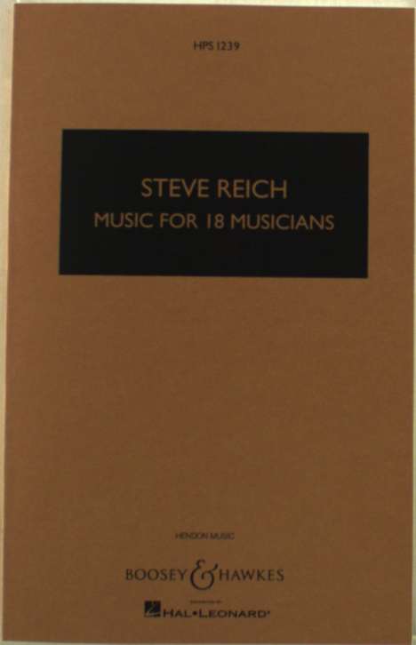 Music for 18 Musicians, Buch
