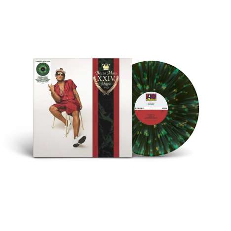 Bruno Mars (geb. 1985): 24K Magic (Limited Edition) (Forest Green w/ Custard Splatter Vinyl), LP