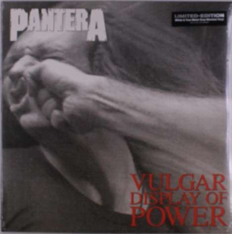 Pantera: Vulgar Display Of Power (Limited Edition) (White &amp; True Metal Gray Marbled Vinyl), LP