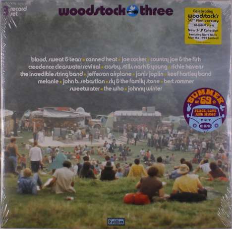 Woodstock Three (50th Anniversary) (180g), 3 LPs