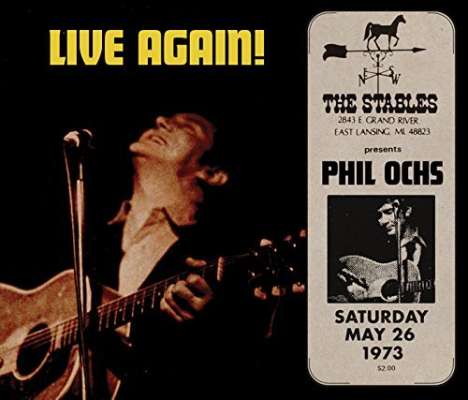 Phil Ochs: Live Again In Lansing 1973, CD