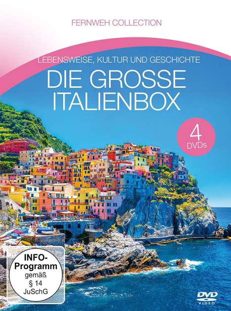 Die große Italienbox (Fernweh Collection), 4 DVDs