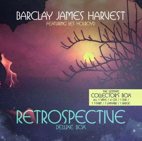 Barclay James Harvest: Retrospective (Deluxe-Box-Set), 1 LP, 4 CDs und 1 DVD