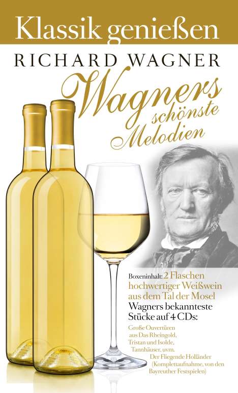 Richard Wagner (1813-1883): Große Ouvertüren-Der Fliegende Holländer-Weinbox, 4 CDs