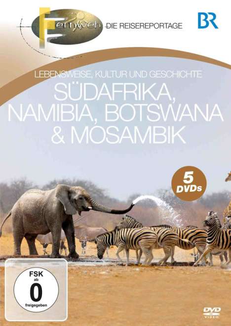 Südafrika, Namibia, Botswana &amp; Mosambik, 5 DVDs