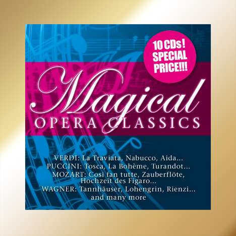 Giacomo Puccini (1858-1924): Magical Opera Classics, 10 CDs