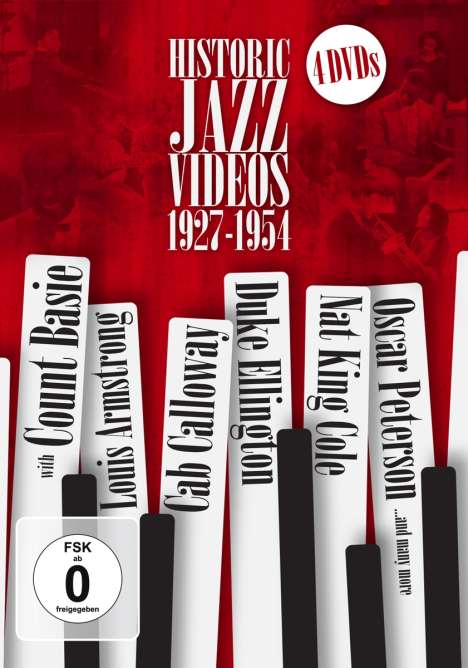Jazz Sampler: Historic Jazz Videos 1927 - 1954, 4 DVDs