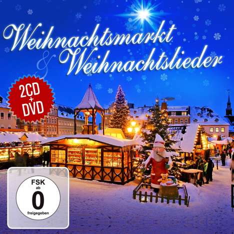 Weihnachtsmarkt &amp; Weihnachtslieder, 2 CDs und 1 DVD