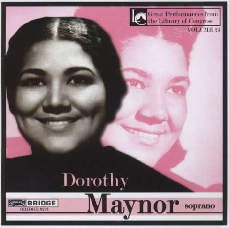 Dorothy Maynor sing Arien &amp; Lieder, CD