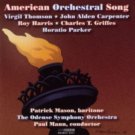Patrick Mason - American Orchestral Song, CD