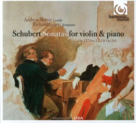 Franz Schubert (1797-1828): Sonatinen für Violine &amp; Klavier D.384,385,408, CD