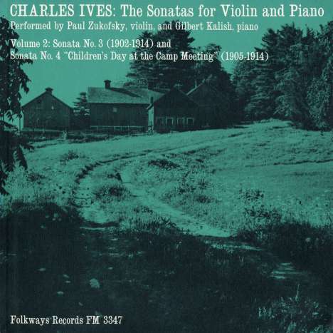 Charles Ives (1874-1954): Sonaten für Violine &amp; Klavier Nr.1-4, CD