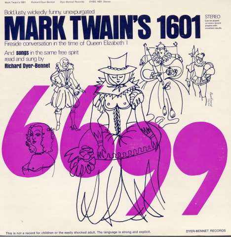 Richard Dyer-Bennet: Mark Twain's 1601, CD